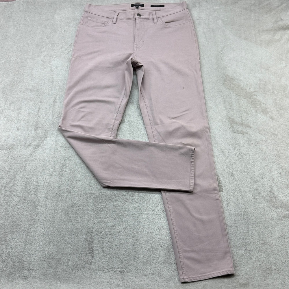 Banana Republic Traveler Pants Mens 32x34 Mauve Athletic Tapered Fit Stretch